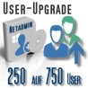 Upgrade von 250 auf 750 User