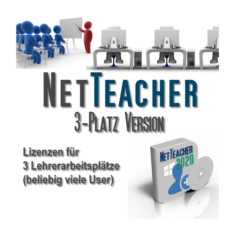 NetTeacher 2020 3-Platz-Version  (5000 User)