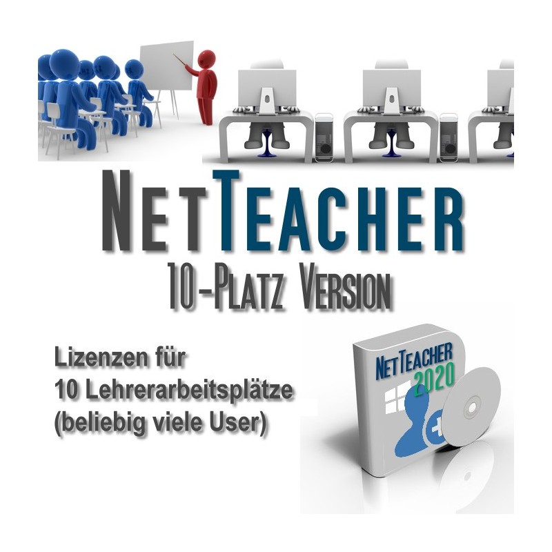 NetTeacher 2020 10-Platz-Version  (5000 User)