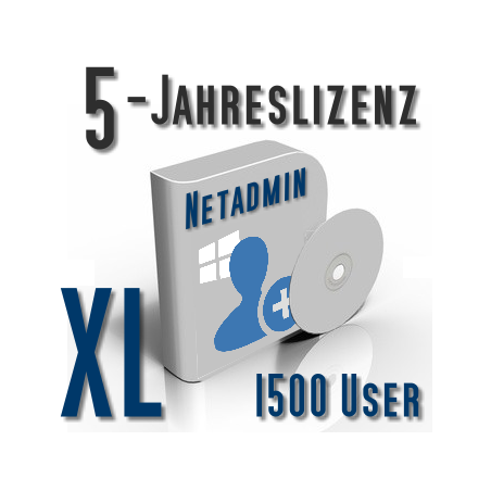 Update 5-Jahreslizenz Netadmin 2027 XL (1500 User)